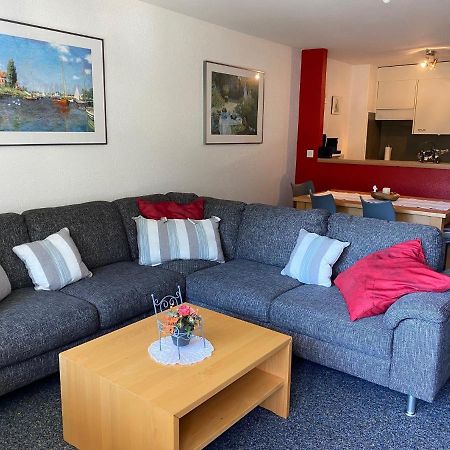 2,5 Pces Accueillant Comme A La Maison Leukerbad Exterior foto