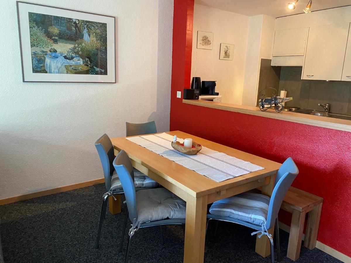 2,5 Pces Accueillant Comme A La Maison Leukerbad Exterior foto