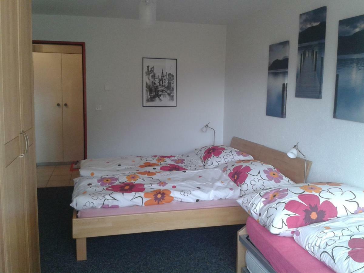2,5 Pces Accueillant Comme A La Maison Leukerbad Exterior foto