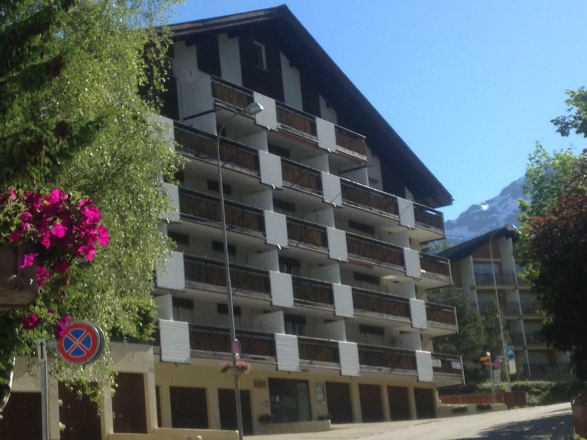2,5 Pces Accueillant Comme A La Maison Leukerbad Exterior foto